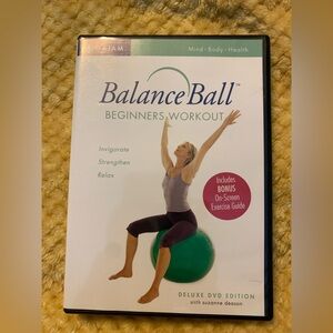 BALANCE BALL WORKOUT DVD for Beginners. GAIAM. Running time 1 hr. 30 minutes.